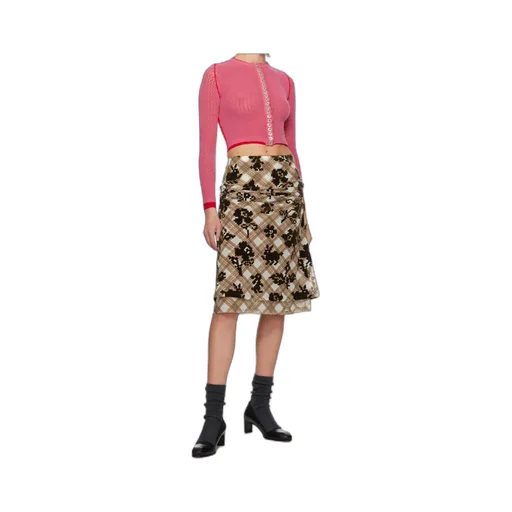Sonicscape Mesh Midi Skirt