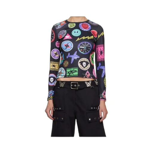 Graphic-Print Long-Sleeve T-Shirt