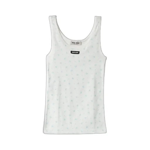 Ribbed Jersey Tank Top