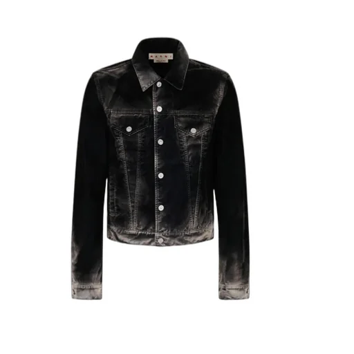 Marni Flocked Denim Trucker Jacket