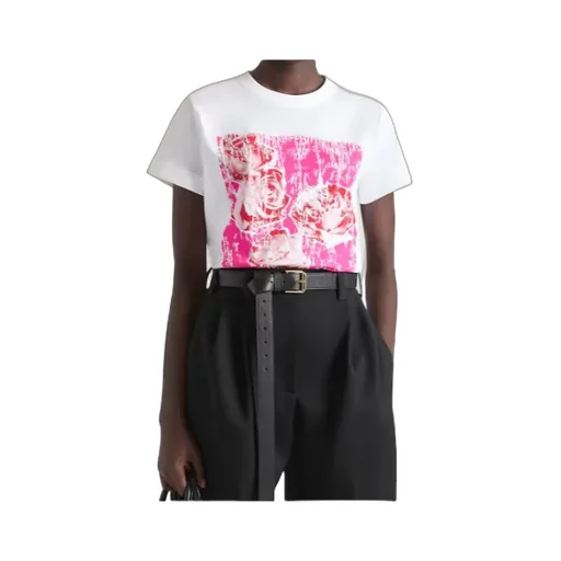 Givenchy Flowers Printed Crewneck T-Shirt