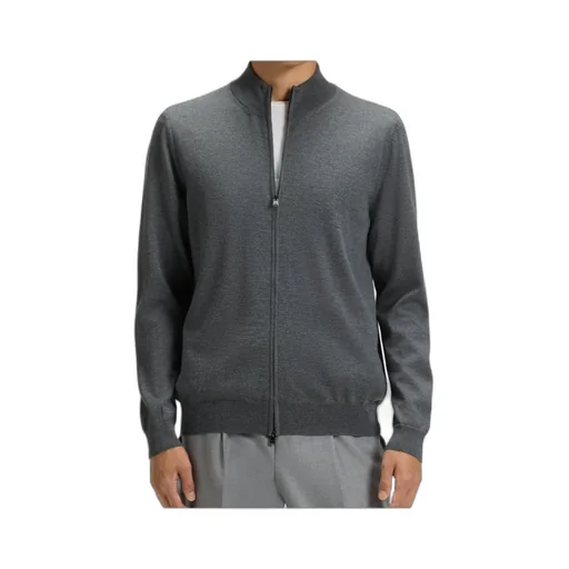 High-Neck Long-Sleeved Knitted Sweater