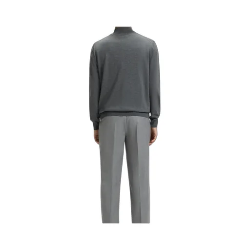 High-Neck Long-Sleeved Knitted Sweater