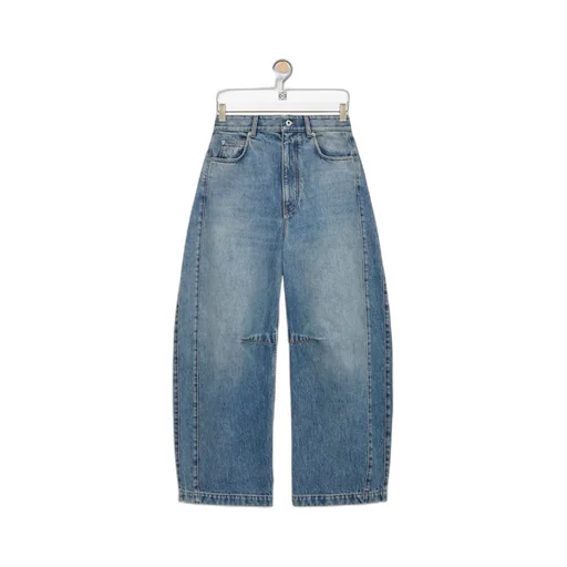 Loewe Barrel Anagram Embroidered Jeans