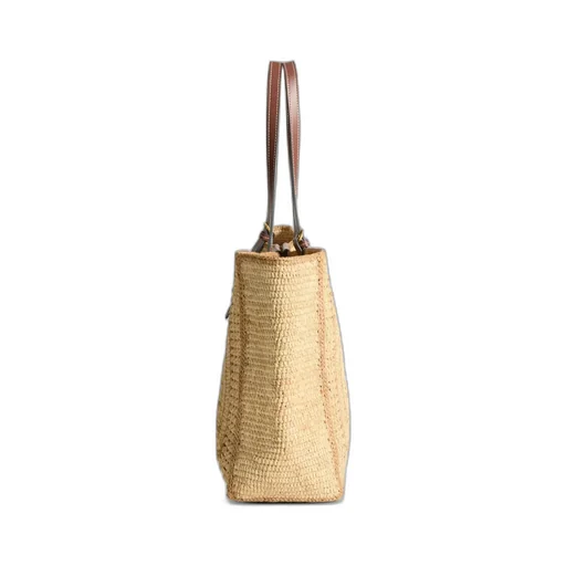 Anya Hindmarch Large Bow-Detail Raffia Tote Bag