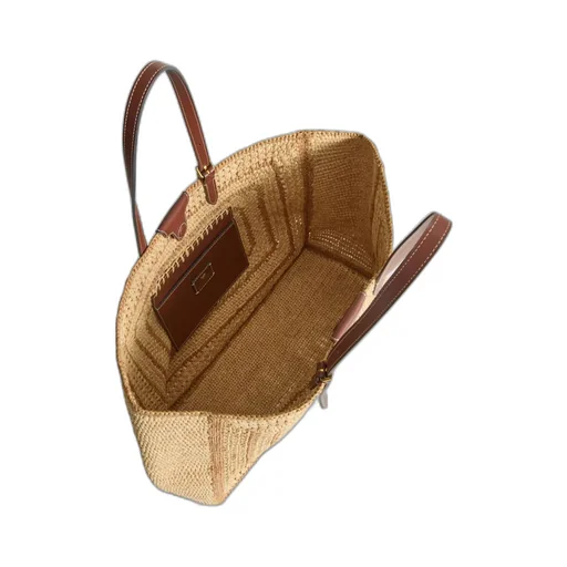 Anya Hindmarch Large Bow-Detail Raffia Tote Bag