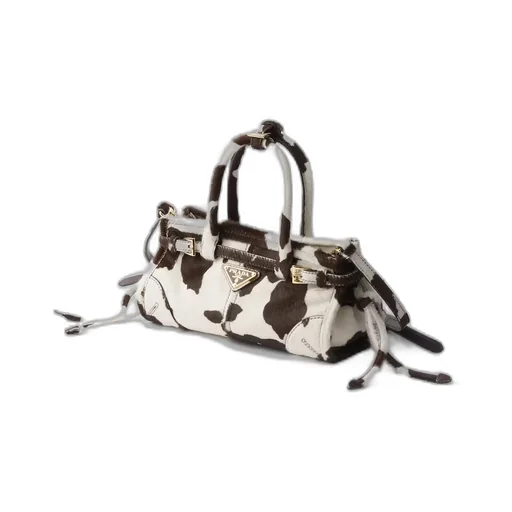 Prada Bonnie Mini Printed Leather Handbag