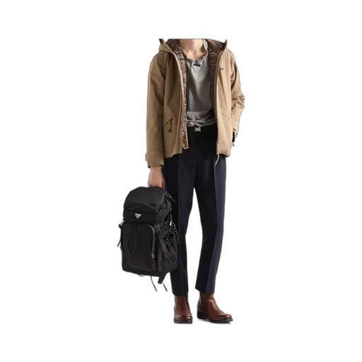 Prada Speedrock Re-Nylon And Leather Backpack