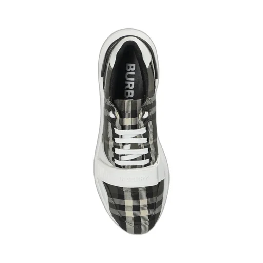 Burberry Checked Lace-Up Sneakers
