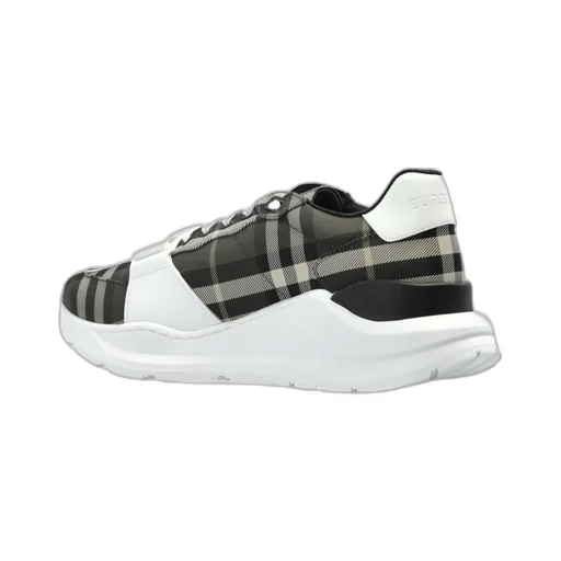 Burberry Checked Lace-Up Sneakers
