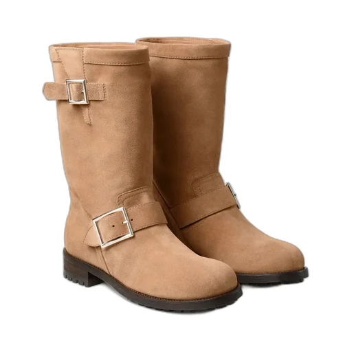 Biker Mid Ankle Boots