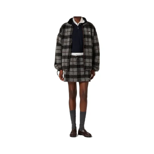Checked Teddy Miniskirt