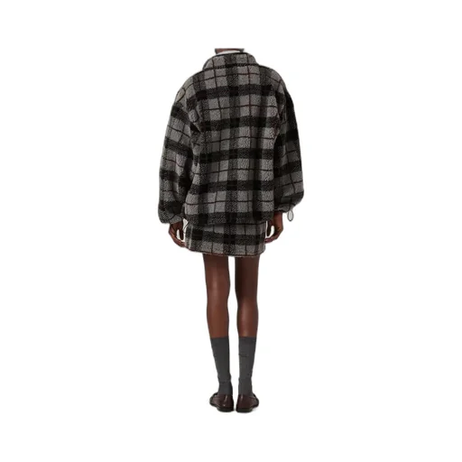 Checked Teddy Miniskirt