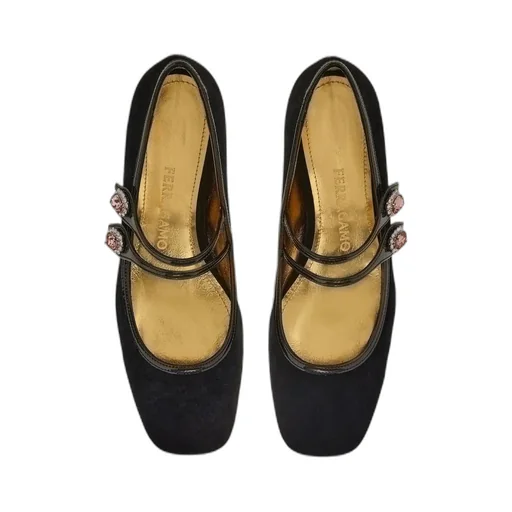 Ferragamo Embellished Mary Jane Shoes
