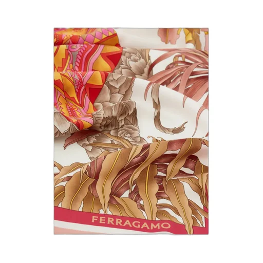 India Print Silk Scarf