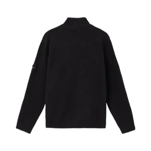 Stone Island Logo Patch Turtleneck Jumper