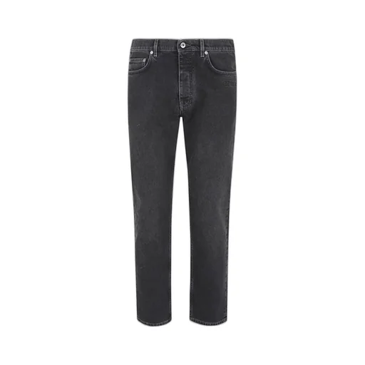 Off-White Logo Patch Straight Leg Jeans