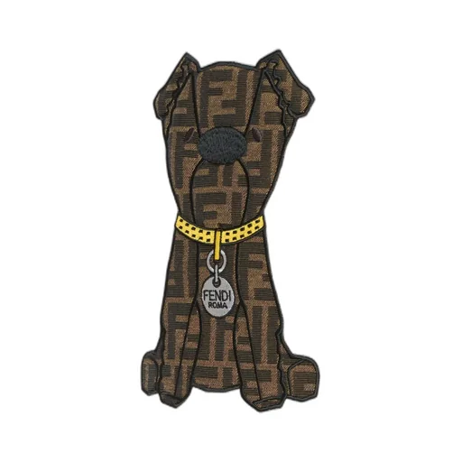 Fendi Kids Dog-Graphic Detailed Crewneck T-Shirt