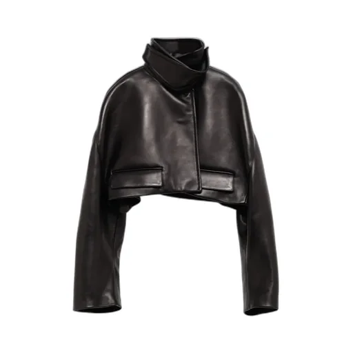 Cropped Leather Jacket