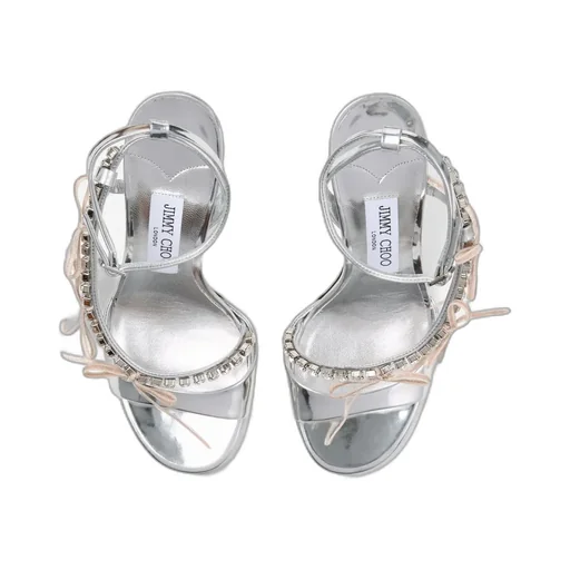 Round-Toe High-Heeled Sandals