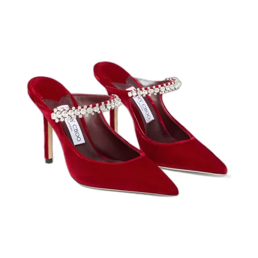 Pointed-Toe High-Heeled Sandals