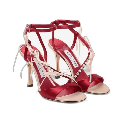 Round-Toe High-Heeled Sandals