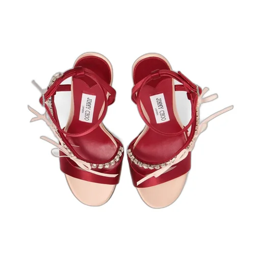 Round-Toe High-Heeled Sandals