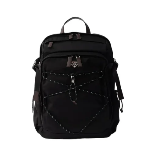 Prada Speedrock Re-Nylon And Leather Backpack