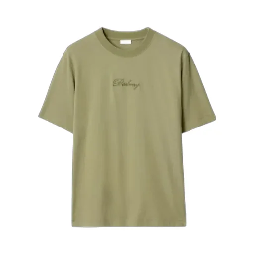 Burberry Logo Embroidered Crewneck T-Shirt