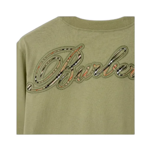 Burberry Logo Embroidered Crewneck T-Shirt