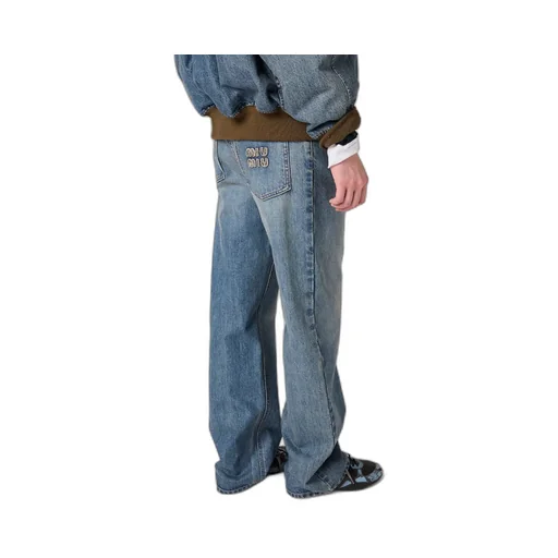 Miu Miu Wide Leg Denim Jeans
