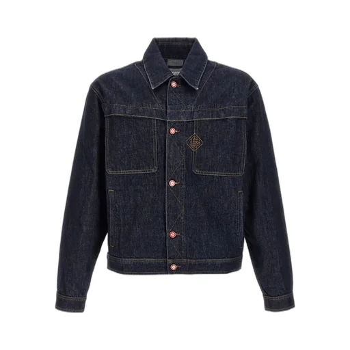 Embroidered Logo Denim Jacket