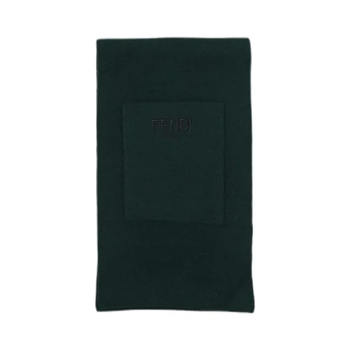 Ff-Motif Patch-Pocket Scarf