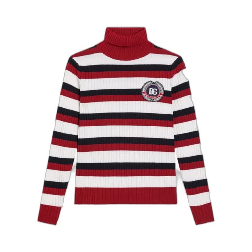 Striped Turtleneck Top
