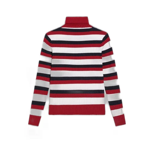 Striped Turtleneck Top