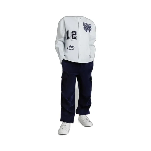 Embroidered-Number Shirt
