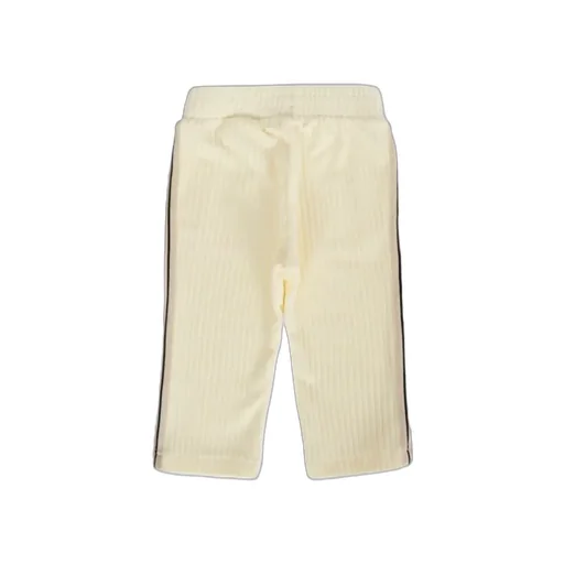 Ribbed-Panel Side-Stripe Trousers