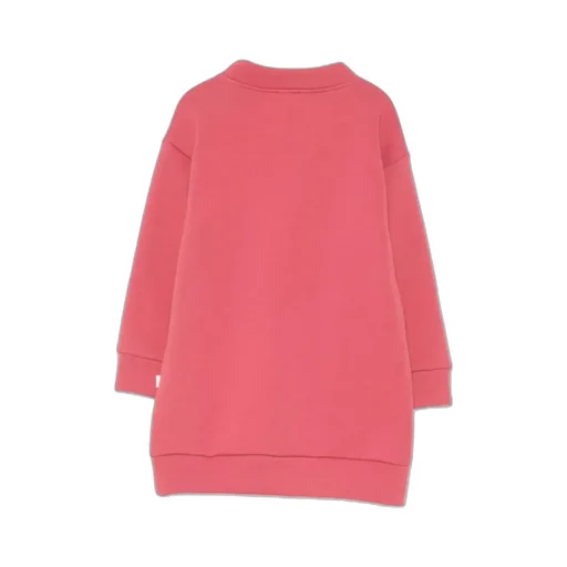 Cat-Embroidered Sweatshirt Dress