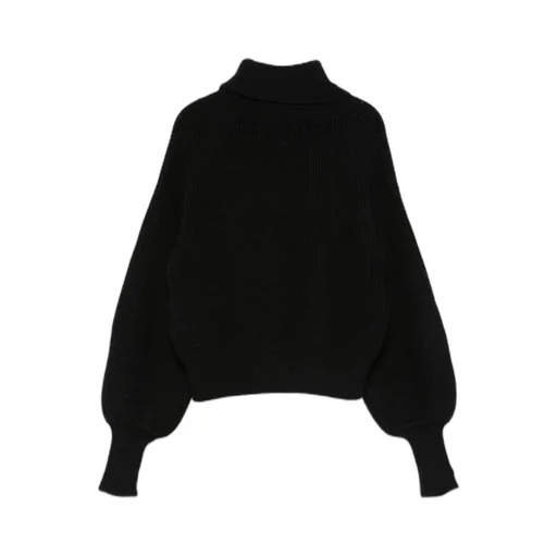 Teddy-Embroidered Turtleneck Sweater