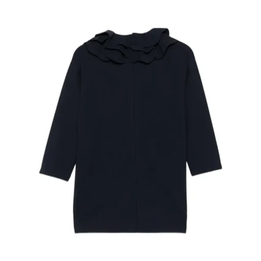 Il Gufo Layered Ruffled Straight Hem Dress
