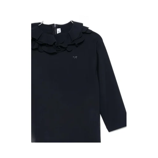 Il Gufo Layered Ruffled Straight Hem Dress