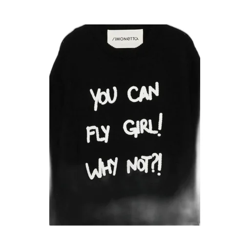 Simonetta Slogan Printed Dress