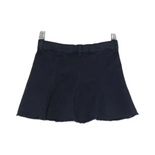 Frayed Trim Midi Skirt