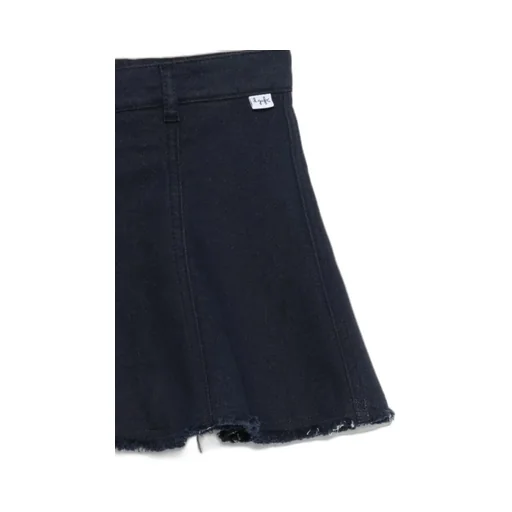Frayed Trim Midi Skirt