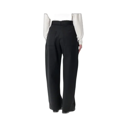 Studio Nicholson Doring Compact Viscose Pants With Belt