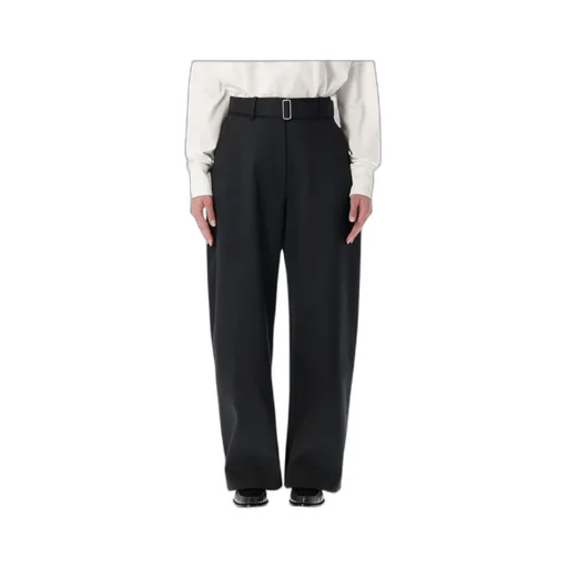 Studio Nicholson Doring Compact Viscose Pants With Belt