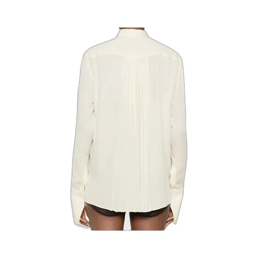 Pleated High-Neck Top