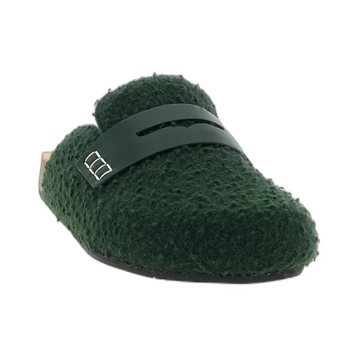Felt Loafer Mules