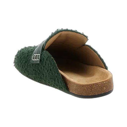 Felt Loafer Mules