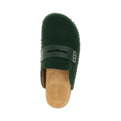 Felt Loafer Mules